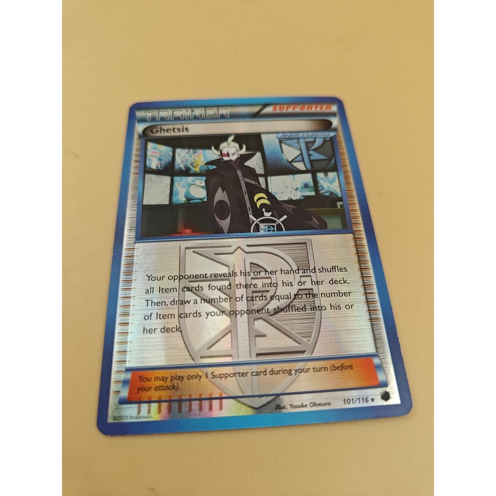 Pokemon Ghetsis 101/116 Reverse Holo Rare Plasma Freeze NM TCG Card